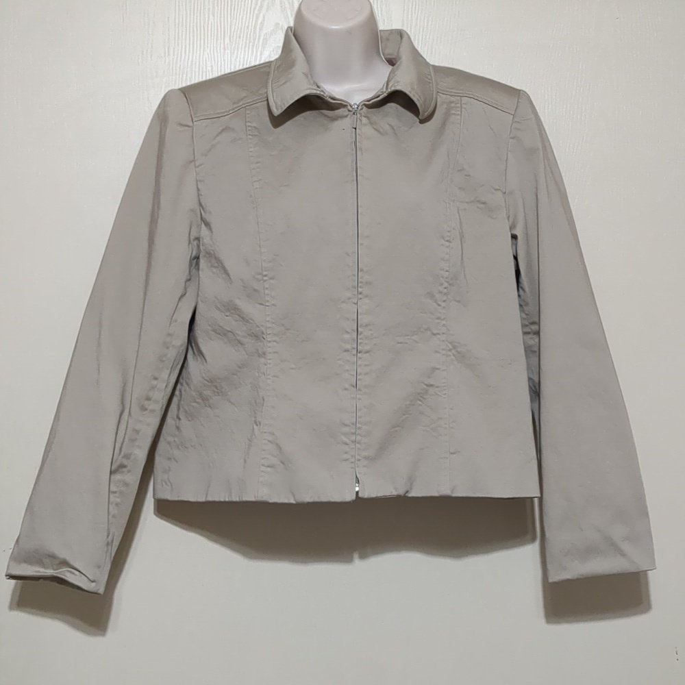 Pendleton light brown Zip Front women's Jacket blazer Size 12
